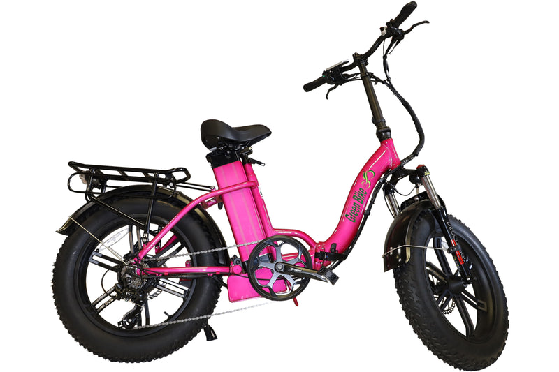 Green Bike USA | GB750 LOW STEP FAT TIRE  | Fat Tire Folding Electric Bike